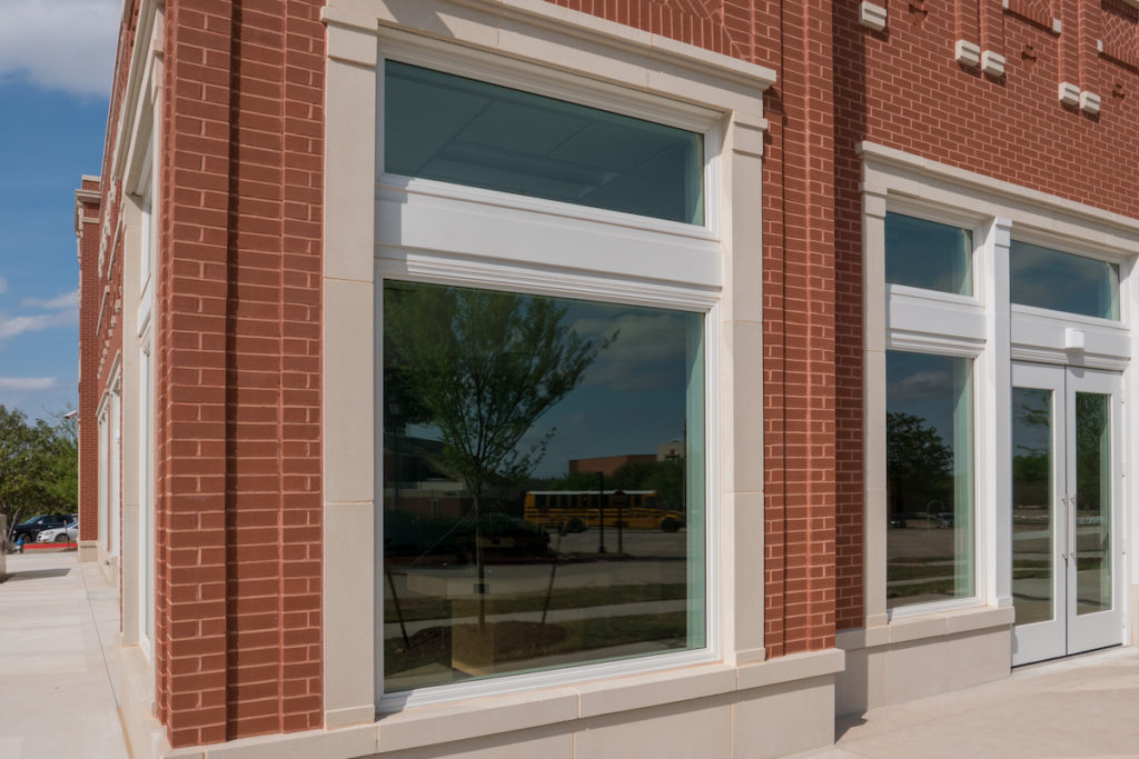 Parker Square – Door trim, window trim highlights storefront features ...