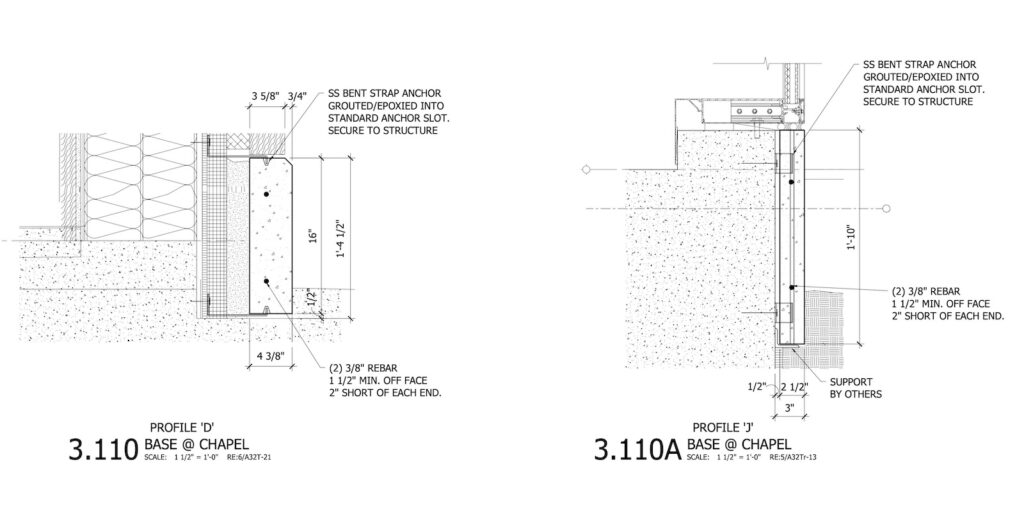 Bent Strap Anchors Design for Hanging Stone Pieces – Installation ...